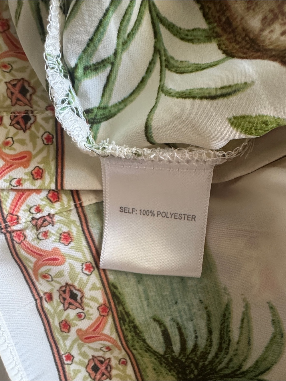 Rose & Olive White Floral Botanical Button-Down Shirt - Picture 6 of 10